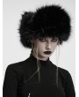 Punk Rave Black Gothic Punk Personalized Dark Plush Hat