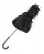 Eva Lady Black and Red Gothic Victorian Floral Lace Umbrella