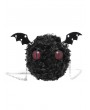Devil Fashion Black Gothic Batwing Round Devil Plush Bag