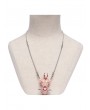 Devil Fashion Silver Gothic Skeleton Pearl Pendant Necklace