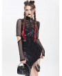 Devil Fashion Black Gothic Metallic Skull Spliked Faux Leather Bag
