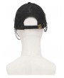 Devil Fashion Black Gothic Punk Rock Zipper Cap for Men
