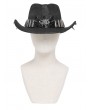 Devil Fashion Black Gothic Skull Punk Bullet Studded Hat for Men