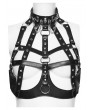 Punk Rave Black Gothic Sexy Punk Hollow Out Leather Harness