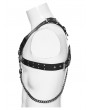 Punk Rave Black Gothic Punk Men's Harness with Detachable Chain