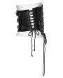 Punk Rave Black Gothic Punk Metal Men's Leather Waistband