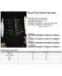 Punk Rave Black Gothic Punk Metal Men's Leather Waistband