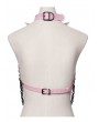 Punk Rave Black and Pink Gothic Punk Bat Bow Skull Chain Harness