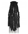 Punk Rave Black Gothic Punk Fox Head Braided Mask Hood