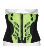 Punk Rave Black and Green Gothic Cyberpunk Armor Splicing Corset Waistband