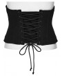 Punk Rave Black and Green Gothic Cyberpunk Armor Splicing Corset Waistband