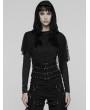 Punk Rave Black Gothic Punk Metal Rivet Underbust Corset Waistband