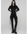 Punk Rave Black Gothic Punk Metal Rivet Underbust Corset Waistband