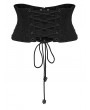 Punk Rave Black Gothic Punk Metal Rivet Underbust Corset Waistband