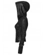 Punk Rave Black Gothic Decadent Punk Long Sleeve Hooded T-Shirt for Women
