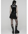 Punk Rave Black Dark Gothic Patent Leather Vest for Women
