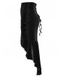 Punk Rave Black Gothic Retro Rose Lace Velvet Fishtail Skirt