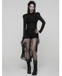 Punk Rave Black Gothic Retro Floral Lace Shorts for Women