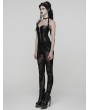 Punk Rave Black Gothic 3D Foral Mesh Lace Leggings for Women