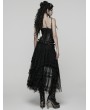 Punk Rave Black Gothic Rose Jacquard Corset Top for Women