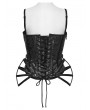 Punk Rave Black Gothic Rose Jacquard Corset Top for Women