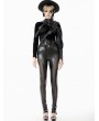 Dark in love Black Gothic Asymmetric Punk Leather Shoulder Cape for Women