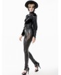 Dark in love Black Gothic Asymmetric Punk Leather Shoulder Cape for Women