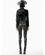Dark in love Black Gothic Asymmetric Punk Leather Shoulder Cape for Women