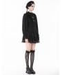 Dark in love Black Lolita Dark Gothic Drop Waist Mini Dress