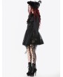 Dark in love Black Gothic Lace Embroidered Mesh Petticoat Skirt