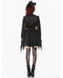 Dark in love Black Gothic Lace Embroidered Mesh Petticoat Skirt
