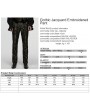 Punk Rave Black and Gold Retro Gothic Jacquard Embroidered Party Pants for Men