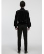 Punk Rave Black Retro Gothic Patchwork Trousers for Men