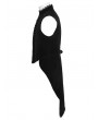 Punk Rave Black Gothic Noble Velvet Tailcoat Vest for Men
