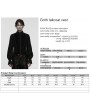 Punk Rave Black Gothic Noble Velvet Tailcoat Vest for Men