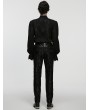Punk Rave Black Gothic Retro Palace Embroidered Pants for Men