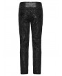 Punk Rave Black Gothic Retro Palace Embroidered Pants for Men