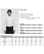 Punk Rave White Retro Gothic Lace Applique Lantern Sleeves Shirt for Men