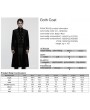 Punk Rave Black and Red Gothic Palace Embroidery Velvet Party Coat for Men