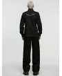 Punk Rave Black Gothic Punk Street Rock Straight Pants for Men