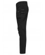 Punk Rave Black Gothic Punk Techwear Denim Pants for Men