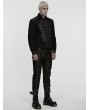 Punk Rave Black Gothic Punk Mottled Printed Pants for Men