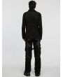 Punk Rave Black Gothic Cyberpunk Decadent Loose T-Shirt for Men