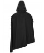 Punk Rave Black Gothic Wasteland Punk Waterproof Irregular Cloak for Men