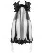 Eva Lady Black Gothic Batwing Rose Mesh Headband Veil