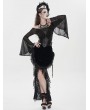 Eva Lady Black Gothic Buckled Pattern Leather Girdle