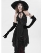 Eva Lady Black Gothic Cutout Halter Sleeveless Vest Top for Women