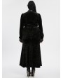 Punk Rave Black Gothic Gradient Velvet Bat Collar Long Sleeve Plus Size Shirt for Women