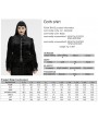 Punk Rave Black Gothic Gradient Velvet Bat Collar Long Sleeve Plus Size Shirt for Women