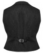 Punk Rave Black Gothic Academy Style Patterned Lapel Plus Size Vest for Women